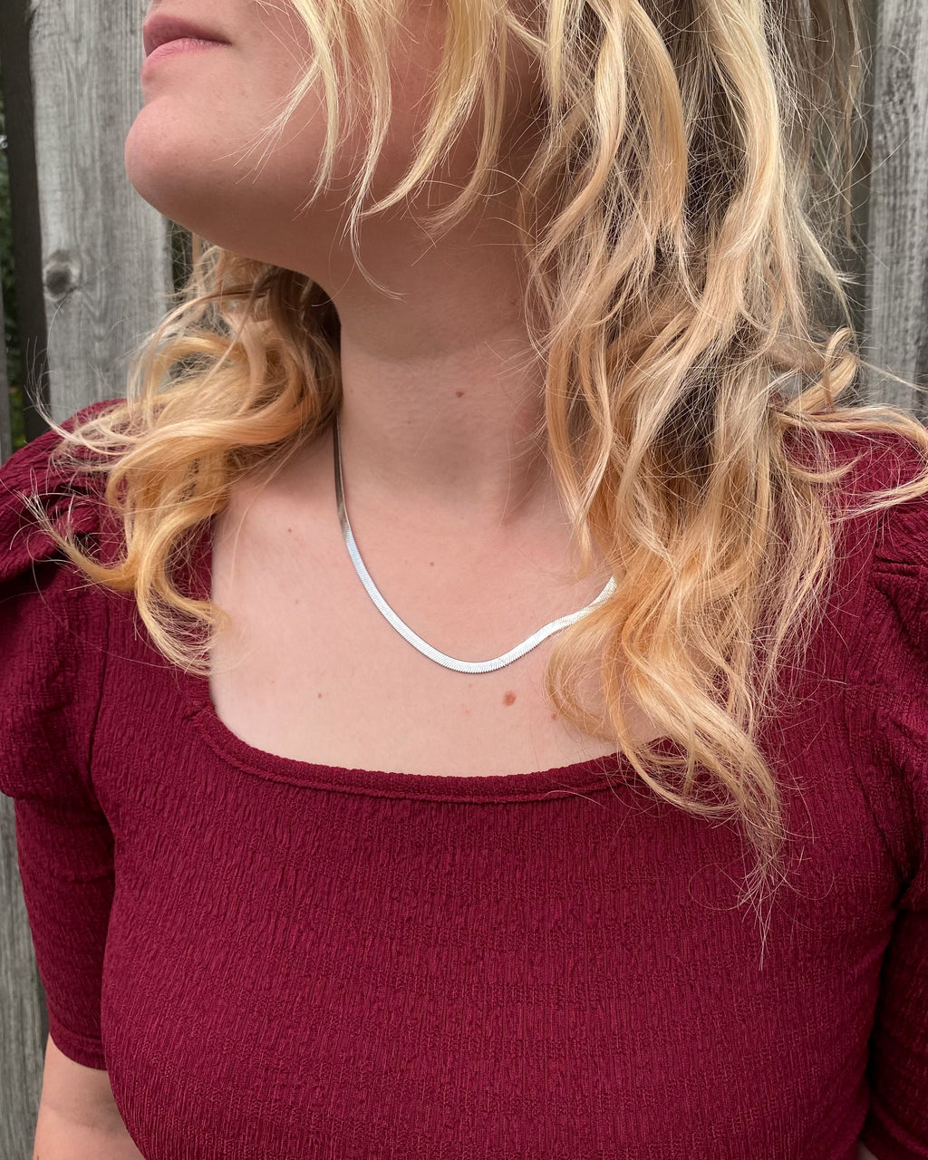 Snake Edge Necklace 4mm