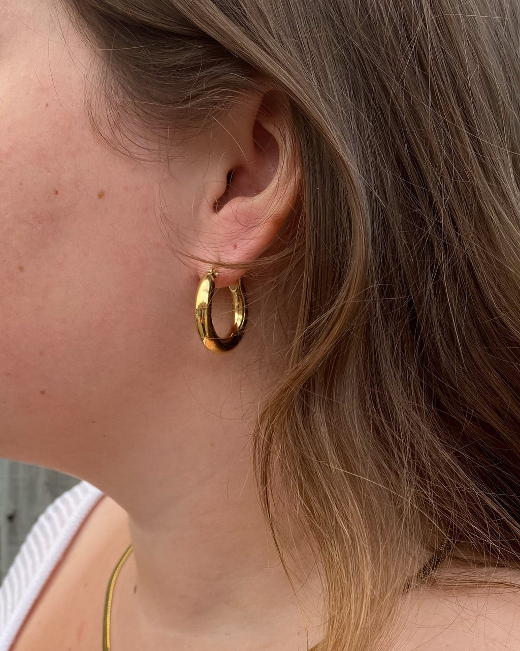 Golden Bold Hoops